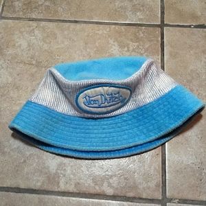 90s Von Dutch Light Blue Bucket Hat